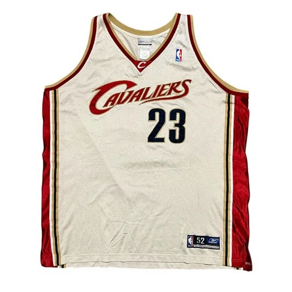 Lebron James Cleveland Cavaliers '00s Vintage Reebok Embroidered Jersey - Picture 1 of 6
